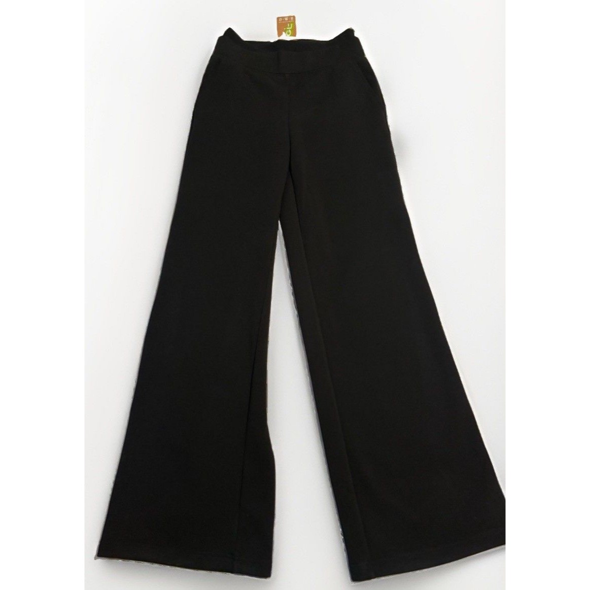 Nwt Ogl Fuzzluxe Double Waistband Pants Black Wide Leg Pockets Small Tall